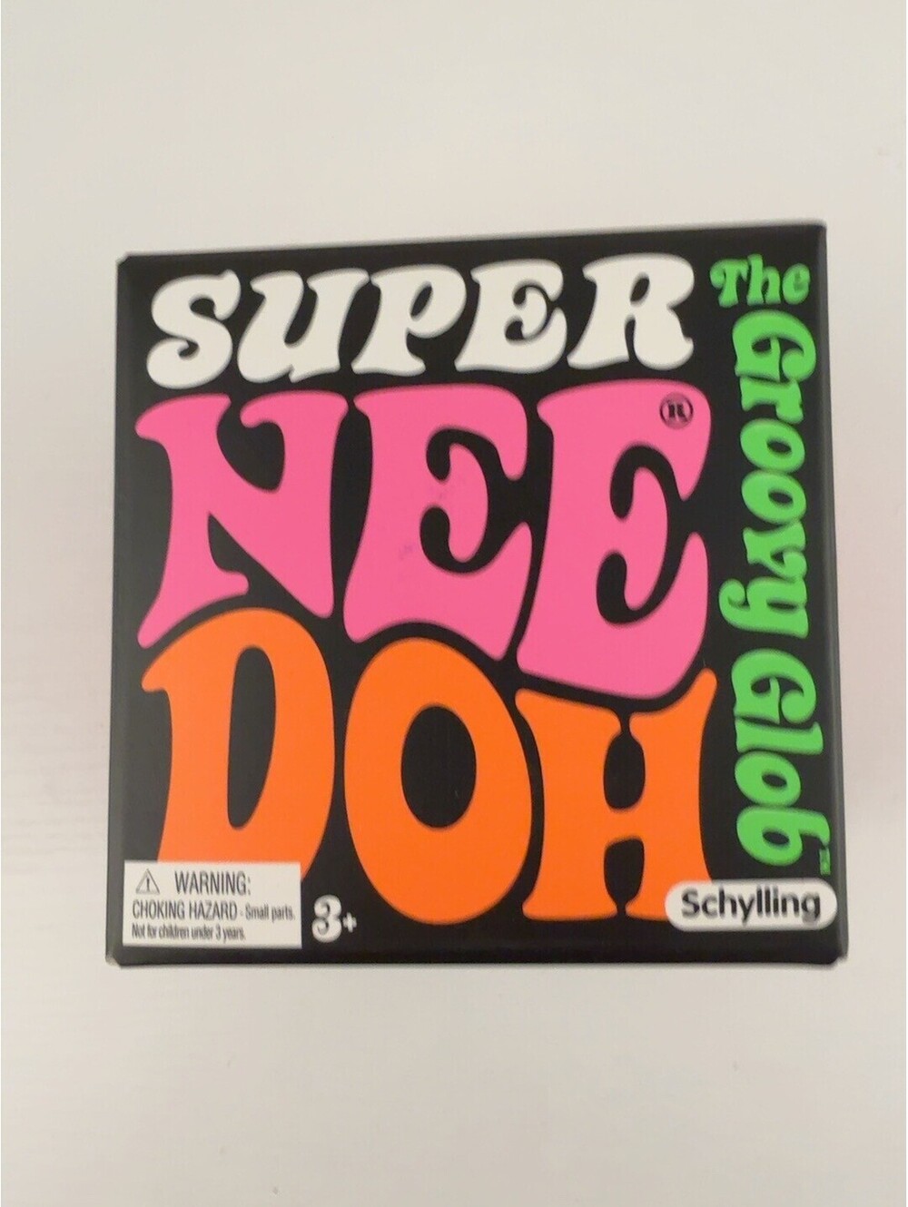Brand new Schylling Super NeeDoh – The Groovy Glob in bright pink.